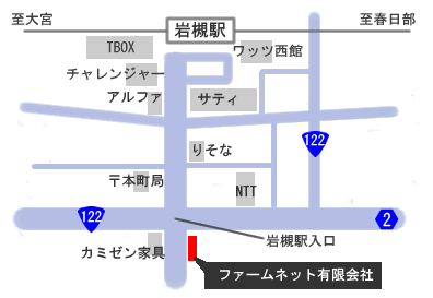 ファームネット アクセス地図